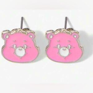 3 For $35 Care Bear Cheer Bear Enameled Licensed Character Stud Earrings